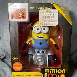 Minion Mini Turbo Dave Toy - Yellow and Blue